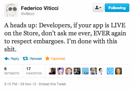 Twitter  viticci A heads up Developers if