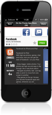 Facebook app